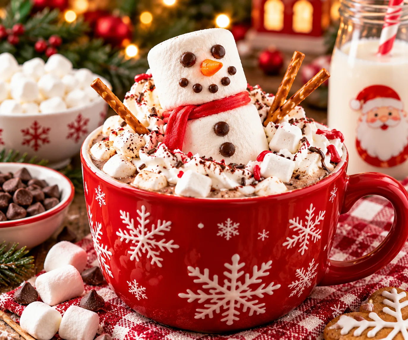 Melted Snowman Hot Chocolate — recipe picture