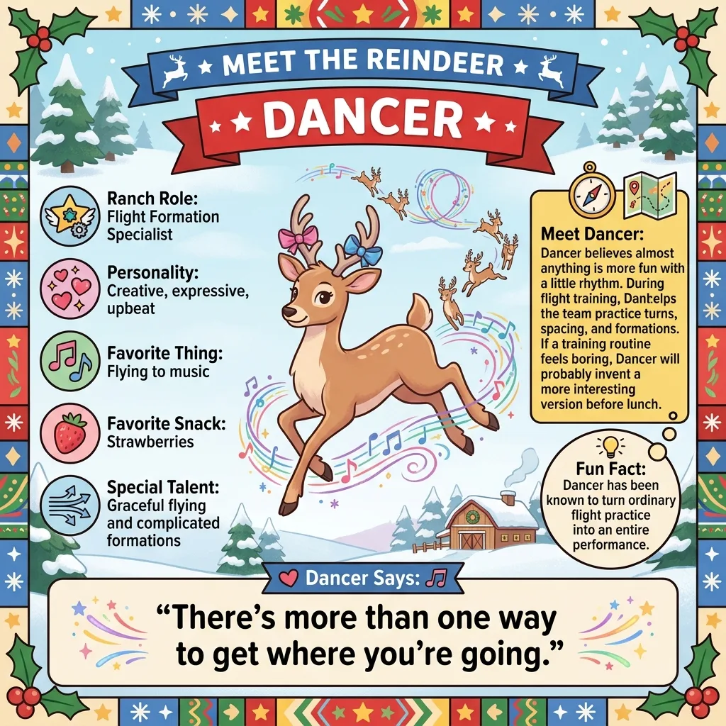 Dancer the reindeer