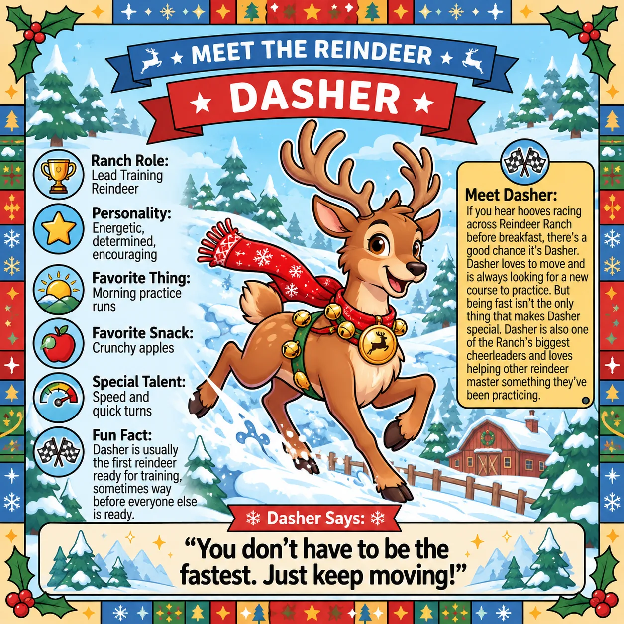 Dasher the reindeer