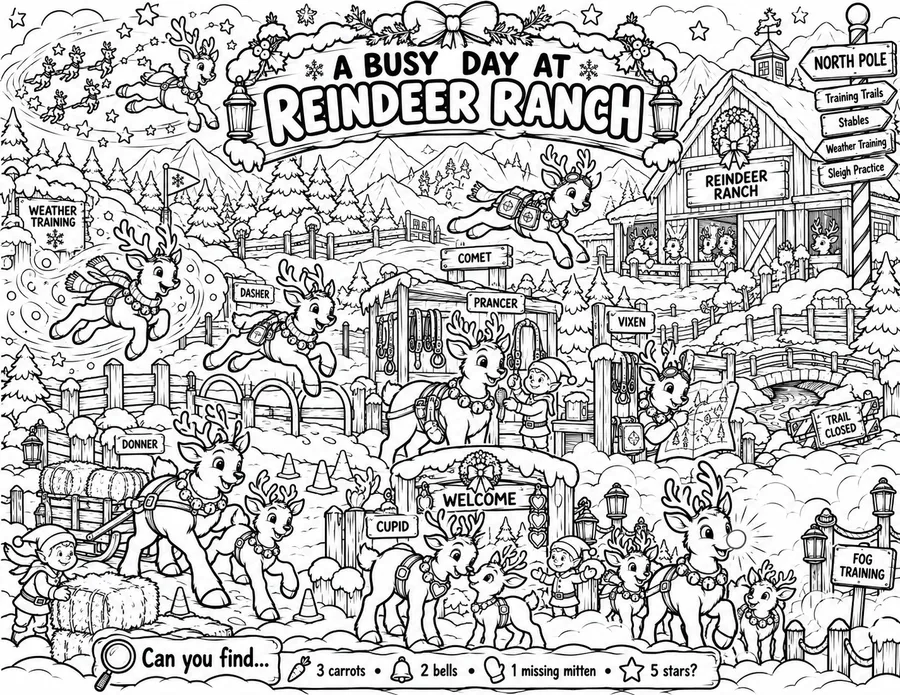 Preview of A Busy Day at Reindeer Ranch