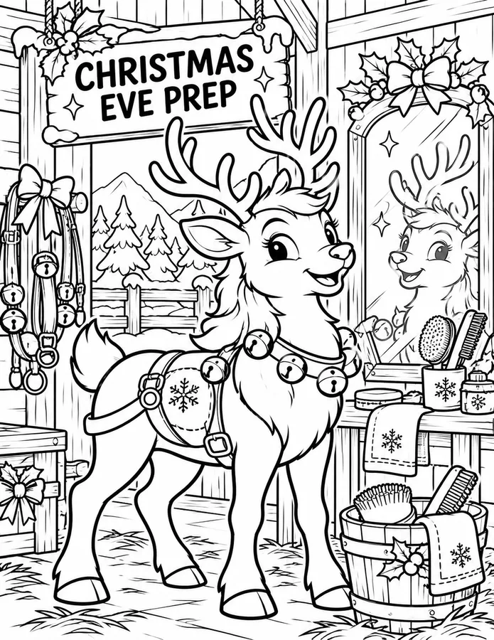 Preview of Christmas Eve Reindeer Prep