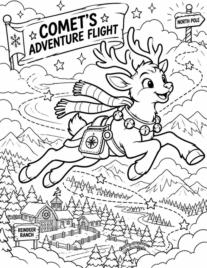 Preview of Comet's Christmas Adventure Flight