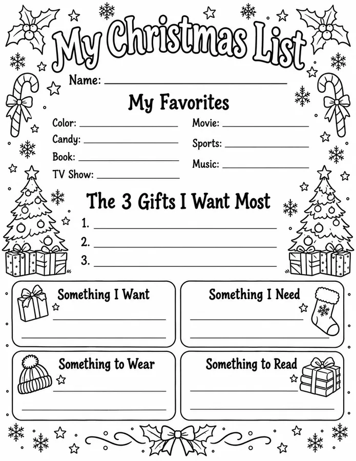 Preview of My Christmas List