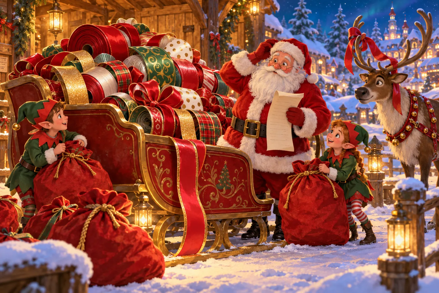 Santa's Biggest Christmas Eve Mistake — santa's study story picture
