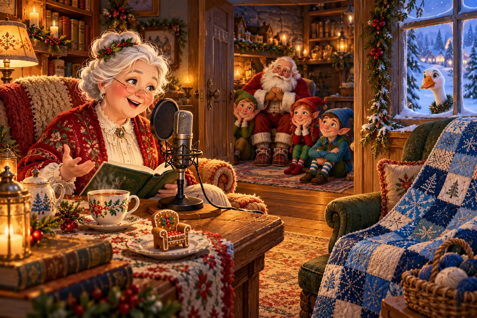 Illustration for Mrs. Claus and the Very Long Tuesday