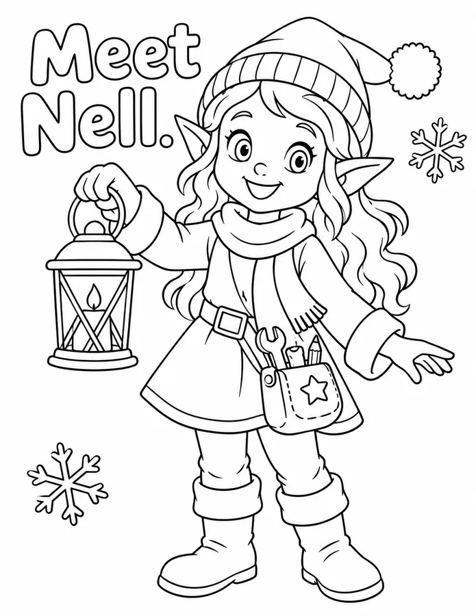 Preview of Character Coloring Page