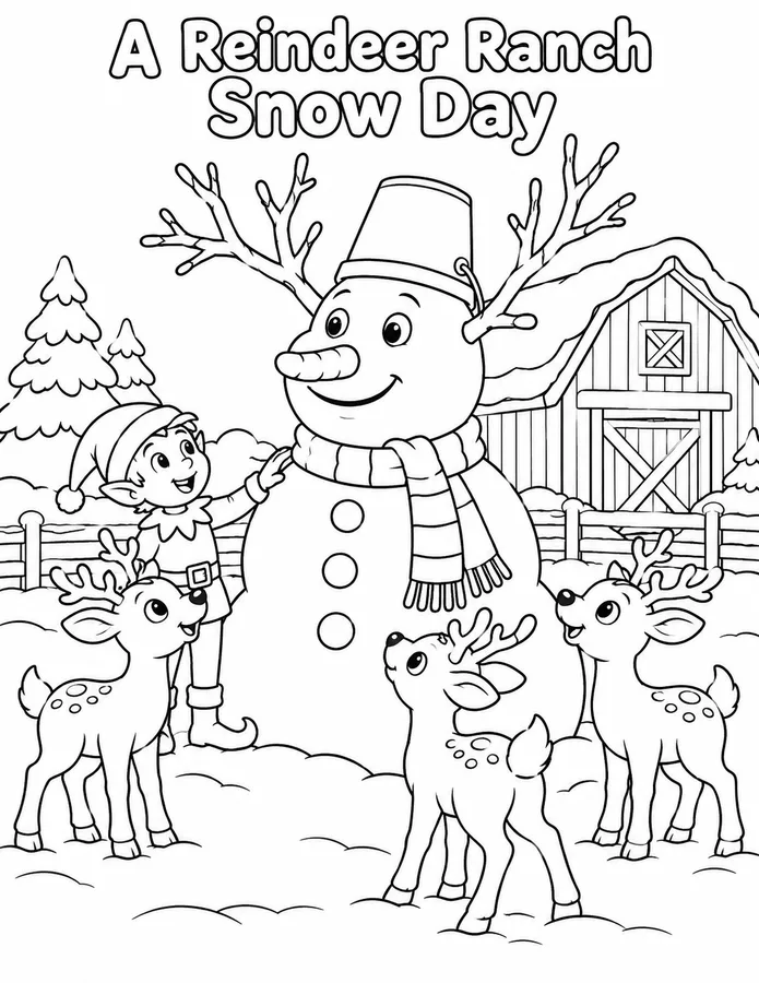 Preview of Story Scene Coloring Page